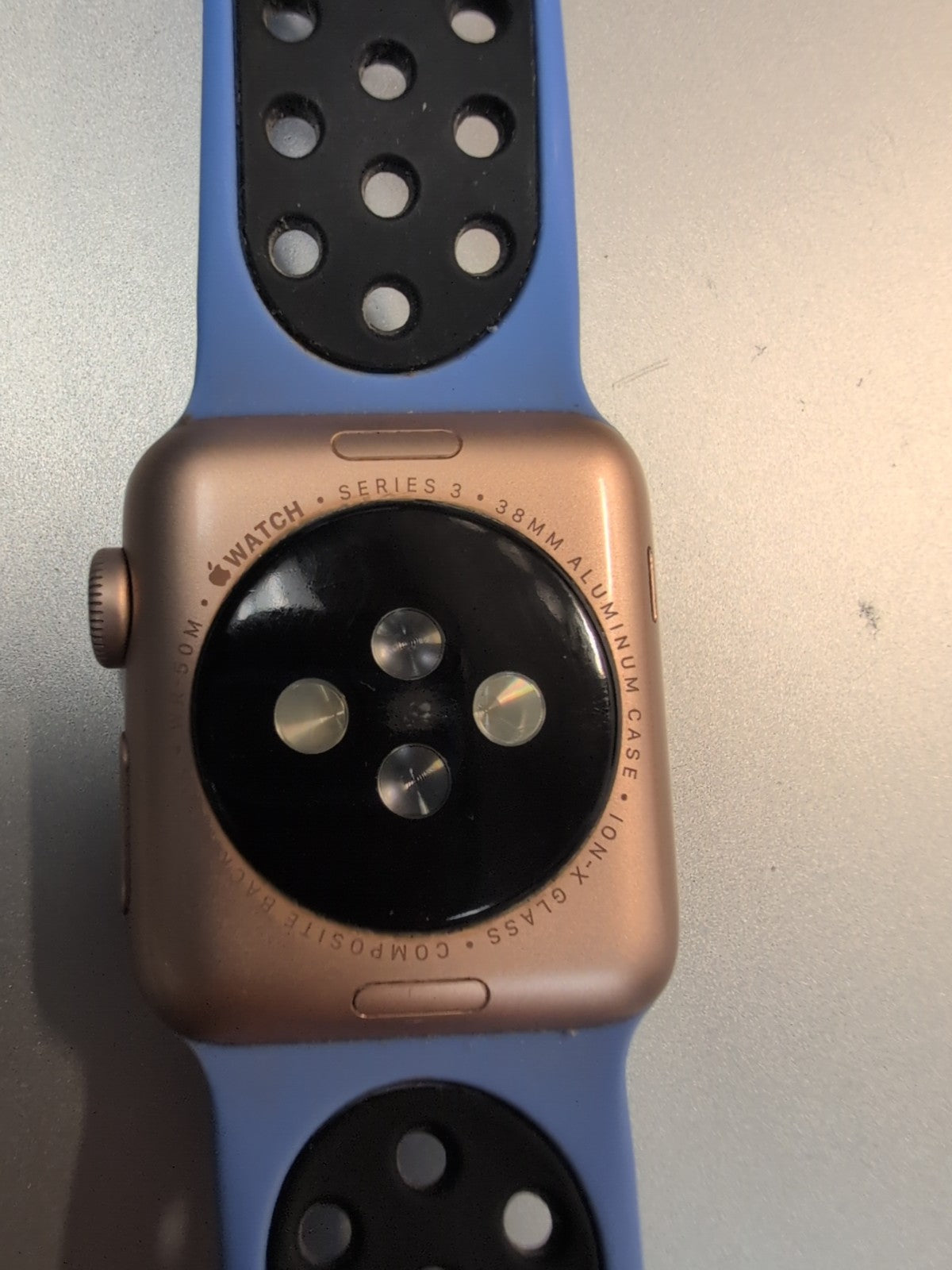 🔥 Apple Watch Series 3 38mm Gold  A1858 GPS Touchscreen Unlocked (Watch Only) -