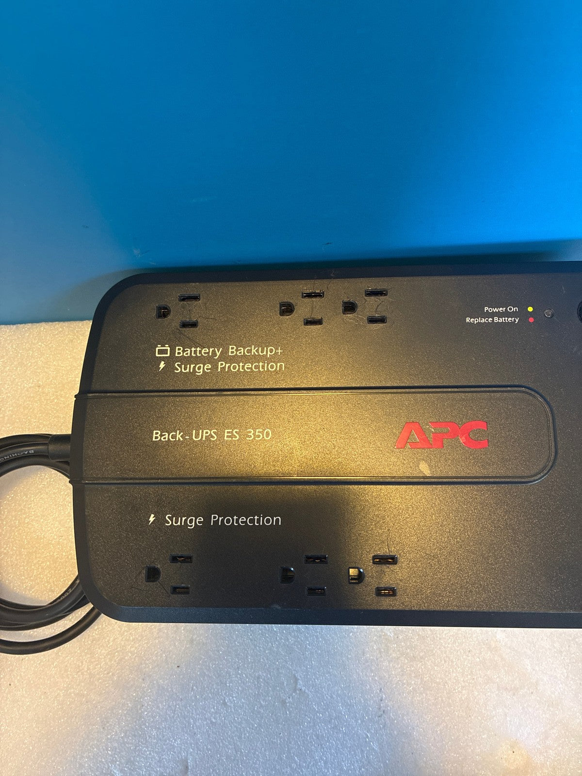 🔥 APC Back-UPS ES 350 BE350G UPS Battery Backup Surge Protector 350VA 6-Outlet