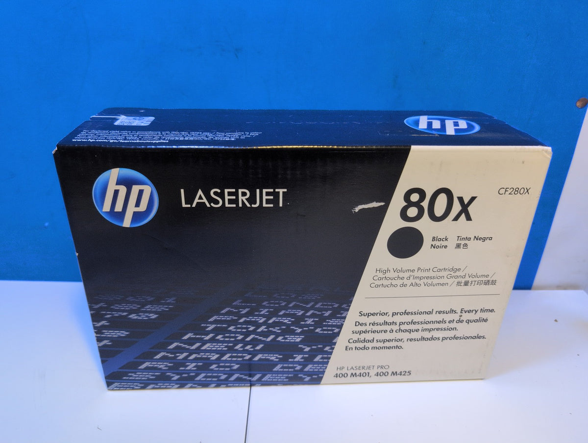 🎸 NEW Sealed Genuine HP 80X CF280X Black Toner Cartridge LaserJet M401 M425