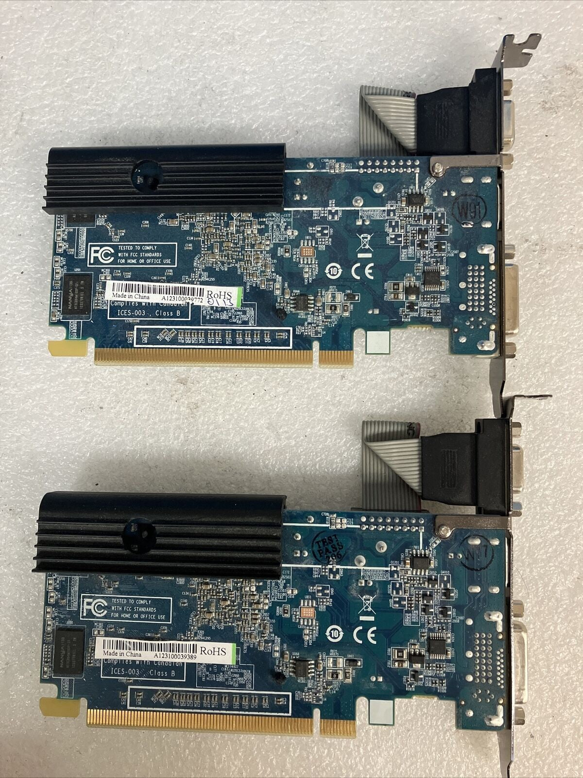 (Lot of 2x) SAPPHIRE 11166 ATI Radeon HD 5450 512MB Video Card 299-BE164-000SA ~