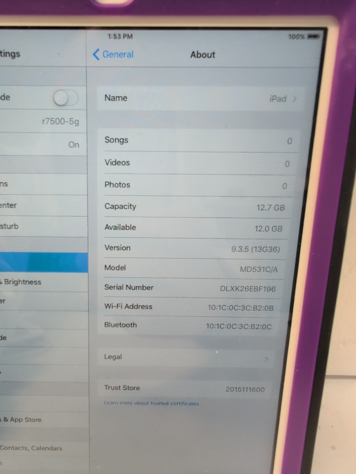 🔥 Apple iPad mini 1st Gen A1432 16GB Wi-Fi 7.9" White -