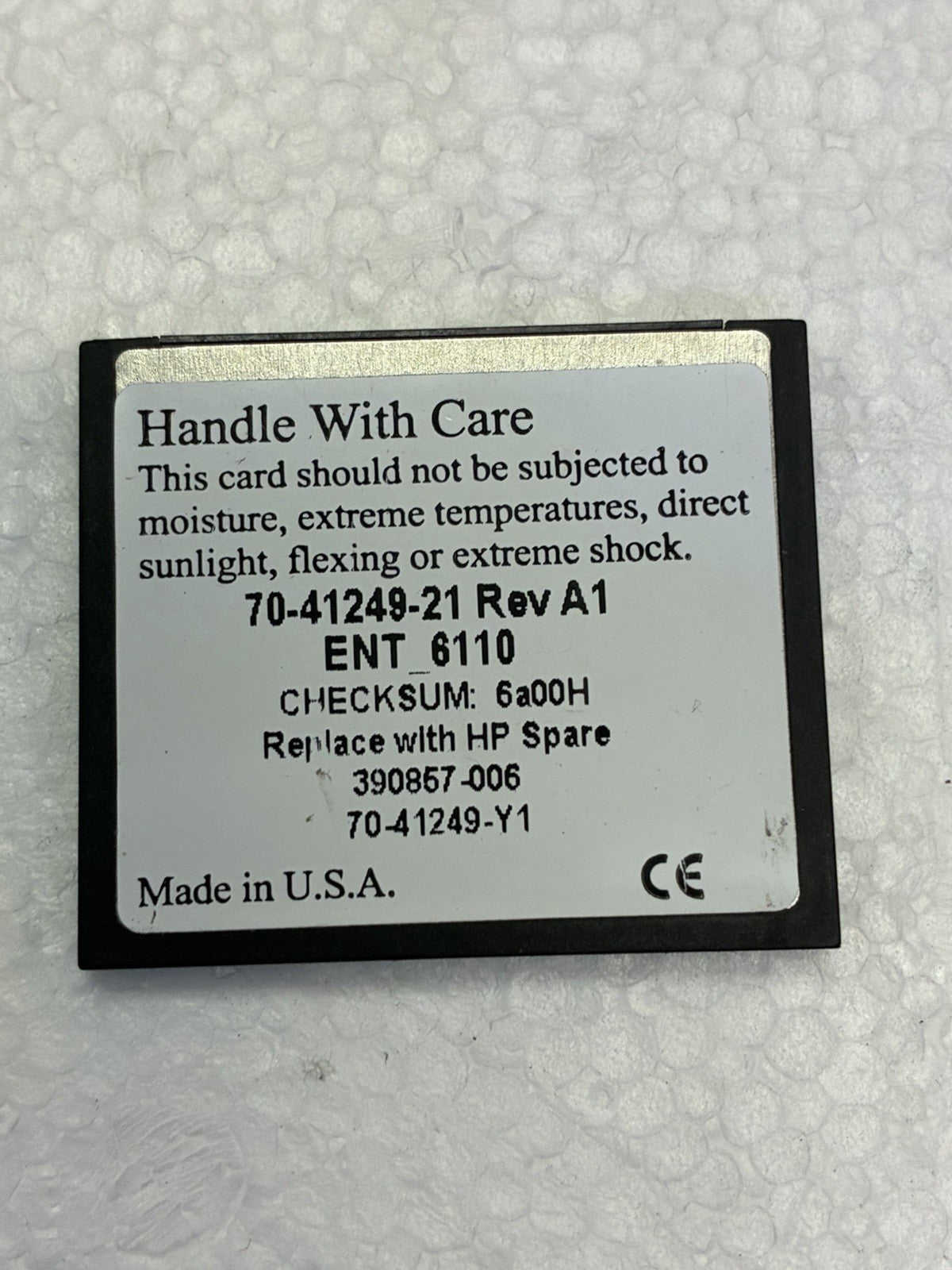 🔥HP Enterprise CompactFlash CF Card 390867-006 ENT_6110 Industrial Flash