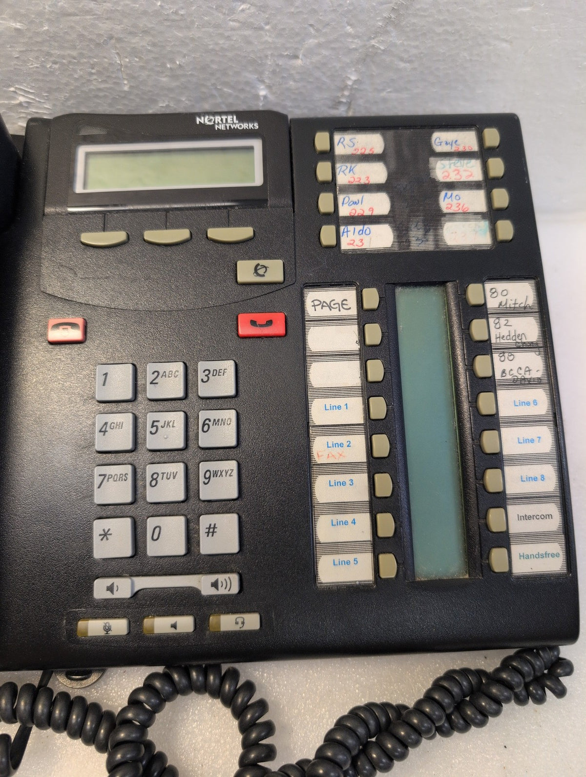 🎸 Nortel Networks T7316E Charcoal Digital Business Telephone LCD Display