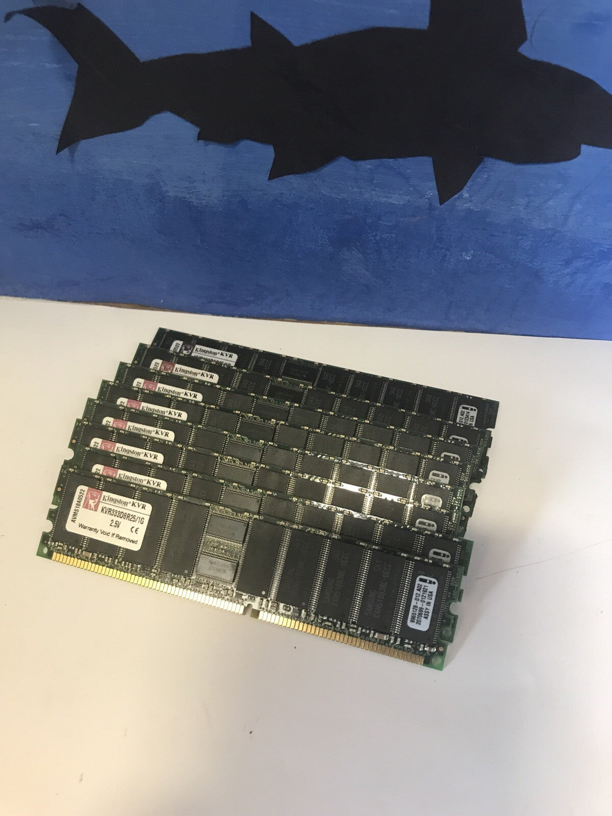 1x KINGSTON KVR333D8R25/1G 1GB 333MHz DDR ECC Registered CL2.5 DIMM memory Ram