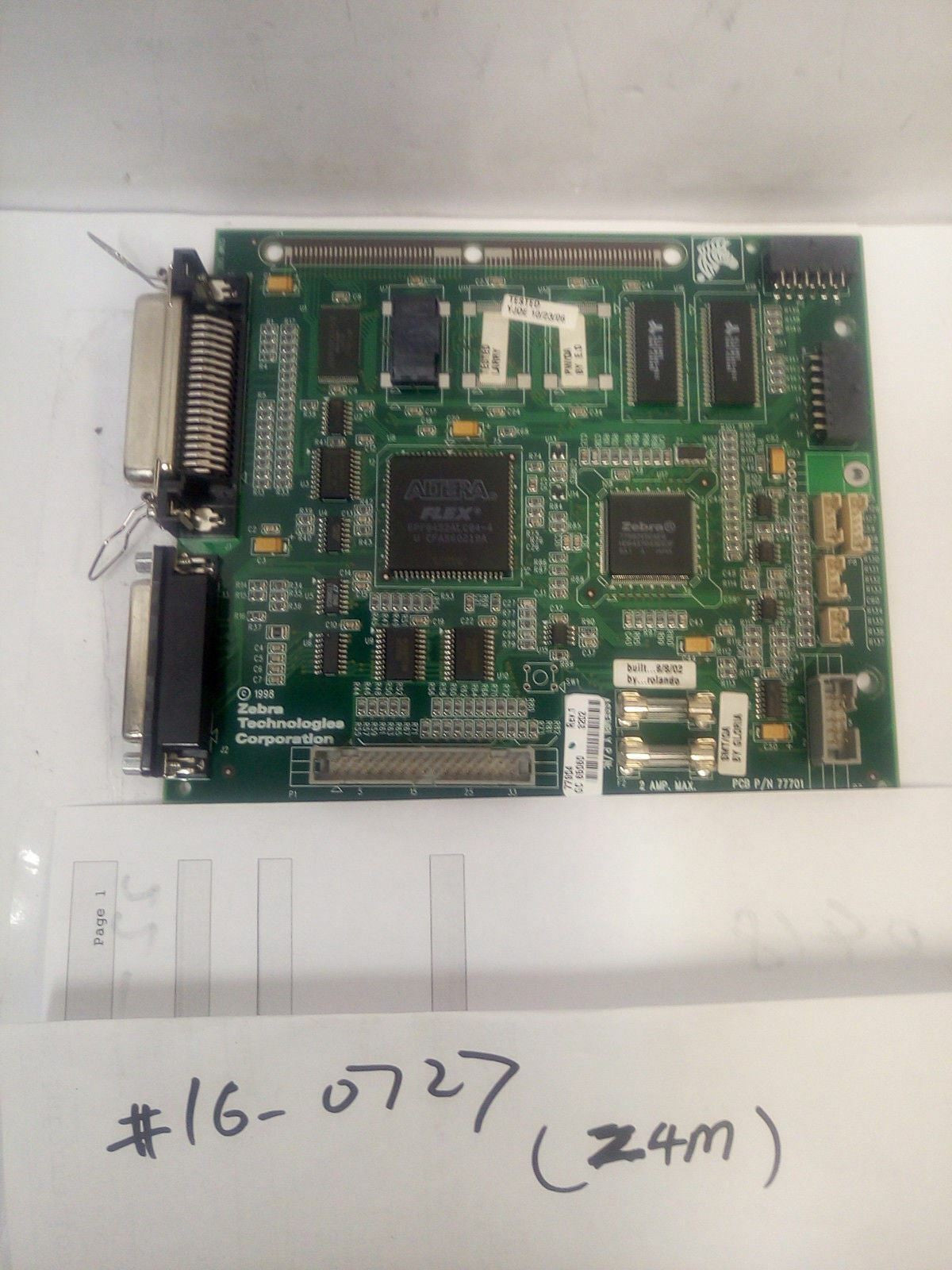 - Zebra  Z4M  Thermal Printer  Main Logic Board 77904  REV.1