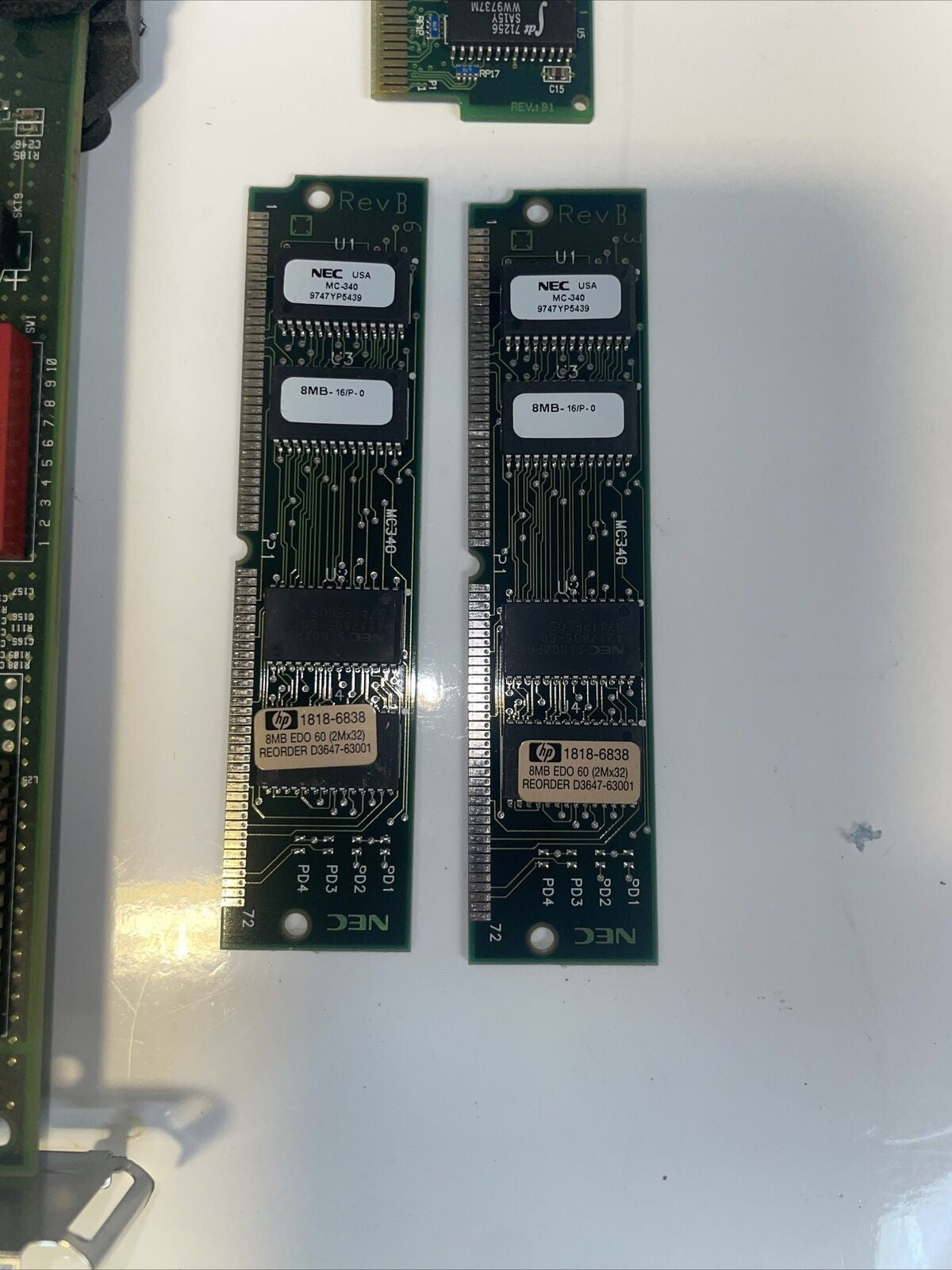 HP Vectra P41186C Socket 7 Motherboard D3830-60004 w/ CPU & Ram & Riser