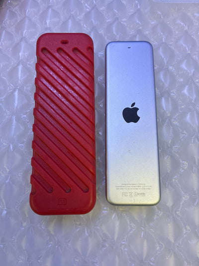 🔥 Apple Siri Remote 1st Generation A1962 with Elago Red Silicone Case -Untested