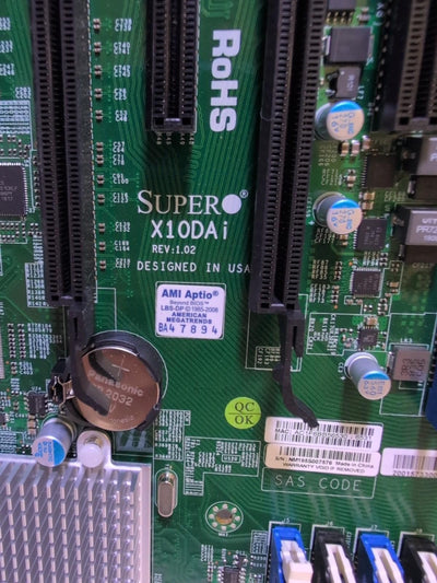 SUPERMICRO X10DAi Dual Socket LGA 2011 Motherboard + 2x E5-2687WV4 CPU -