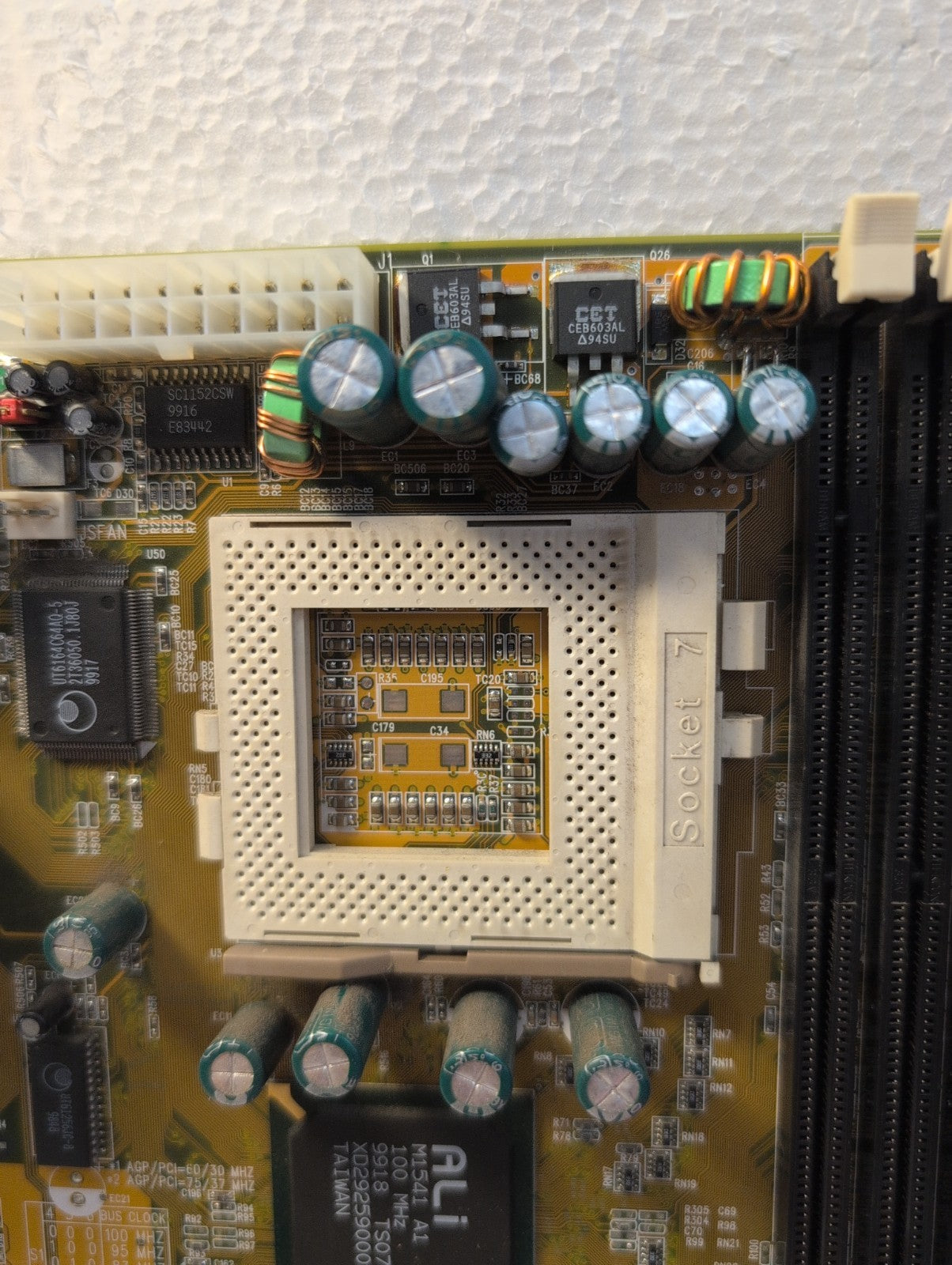 🔥 MSI MS5169 AMD SOCKET 7 AGP MOTHERBOARD WITH 256MB RAM -