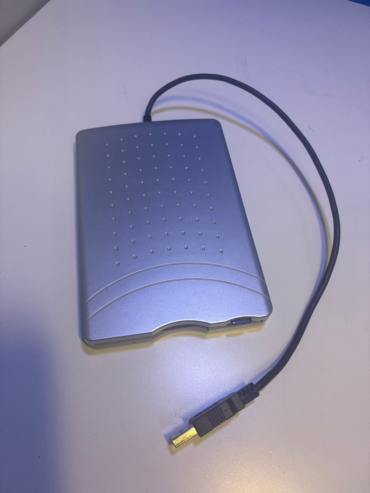 🔥 Dynex DX-EF101 Slim USB External Floppy Disk Drive Silver Blue Taiwan