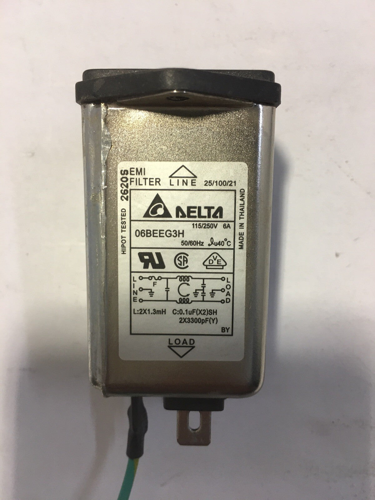 ~ Delta Electronics 06BEEG3H EMI Filter for Zebra 140Xi4 Thermal Label Printer