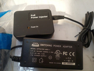 * NEW 4x  KINGA SWITCHING POWER ADAPTER GFP241DA-4805-1 48V ,0.5A