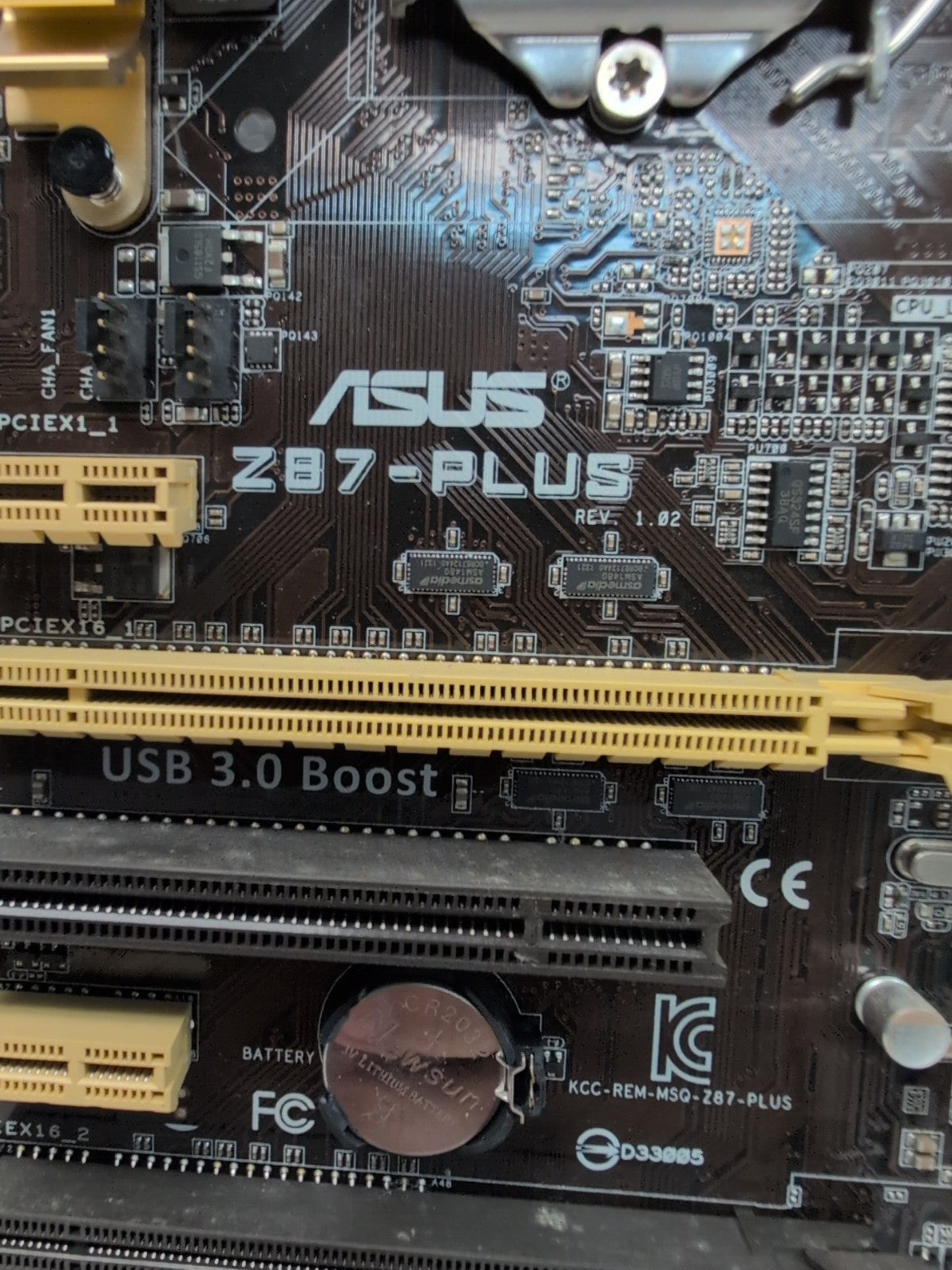 ASUS Z87-PLUS LGA 1150 DDR3 ATX DVI HDMI USB3.0 Motherboard With i5-4670 + I/O -