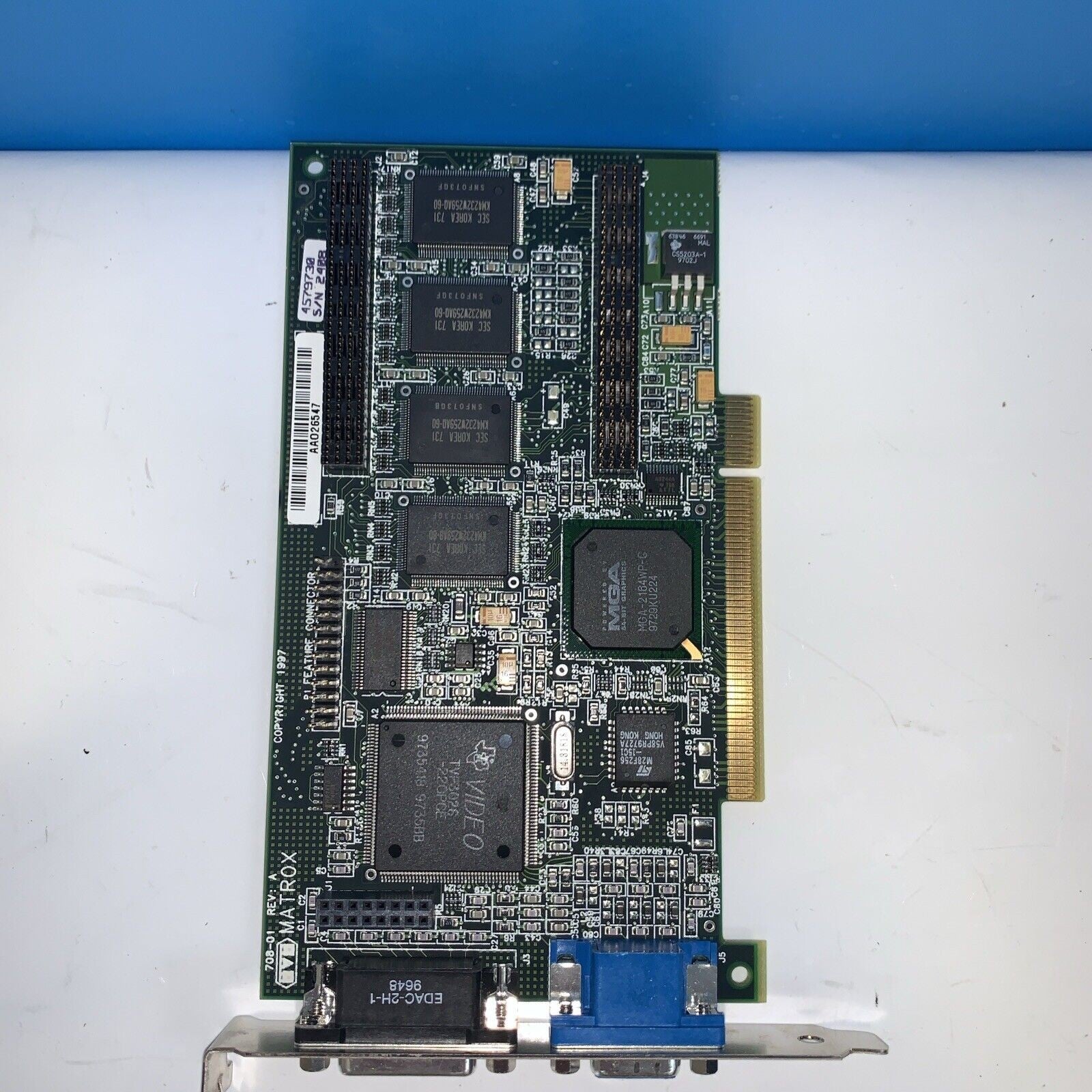 Matrox Millenium 4MB 708-01 PCI Graphics card