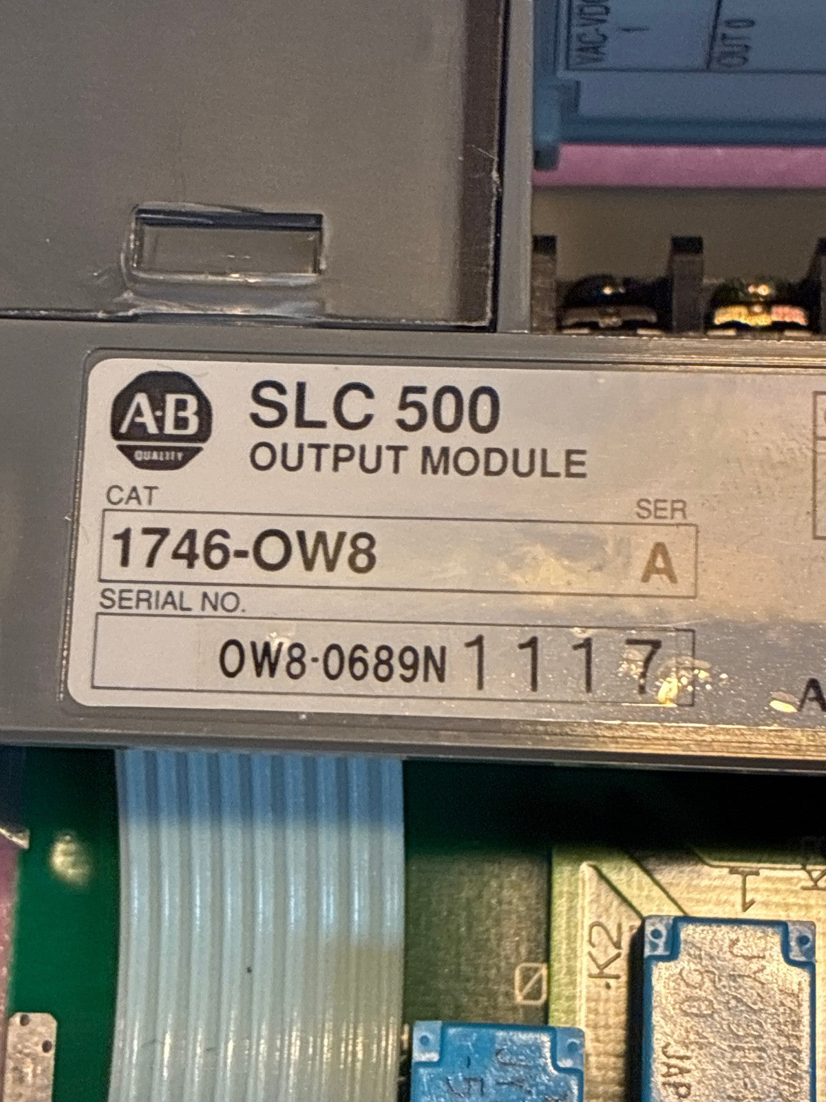 🔥 Allen-Bradley SLC 500 1746-OW8 8-Relay Output Module Series A