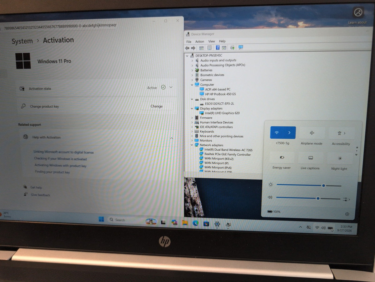 🎸NICE HP ProBook 450 G5 15.6" FHD Laptop i5-8250U 8GB RAM 512GB NVMe Win11 Pro