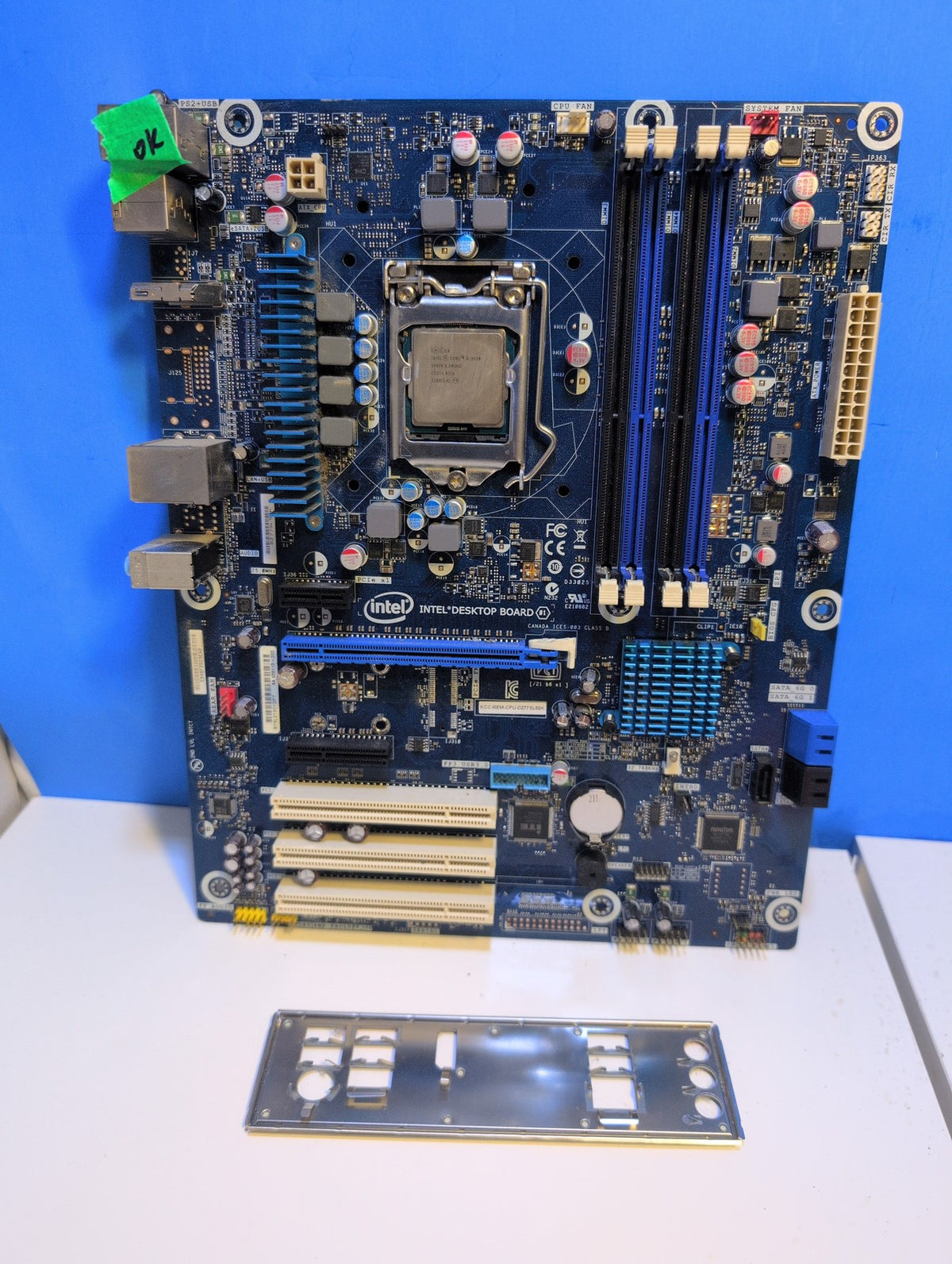🎸 Intel Desktop Board DZ77SL LGA1155 Motherboard with i5-3550 CPU