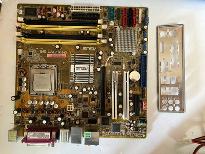 ~ ASUS P5B-VM DO Socket 775 M-ATX Motherboard W/ C2Q Q6600 SLACR + IO Plate