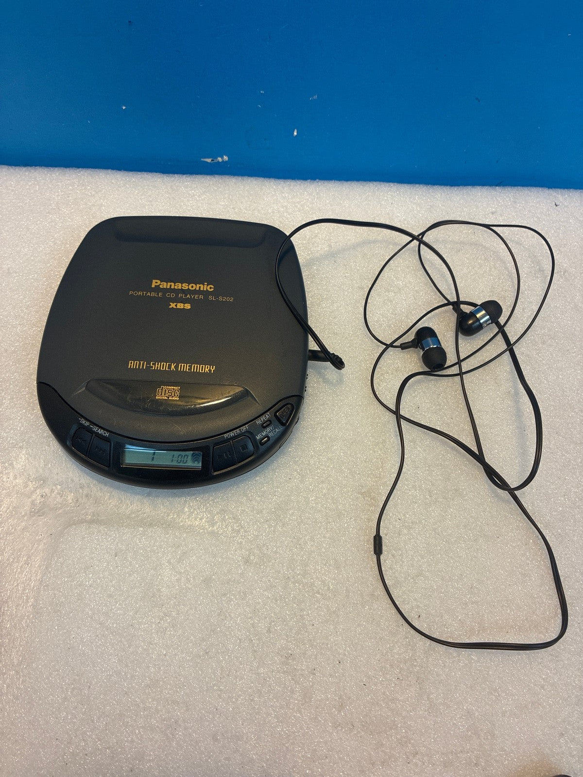 🔥 Panasonic SL-S202 Portable CD Player XBS Anti-Shock Memory Black