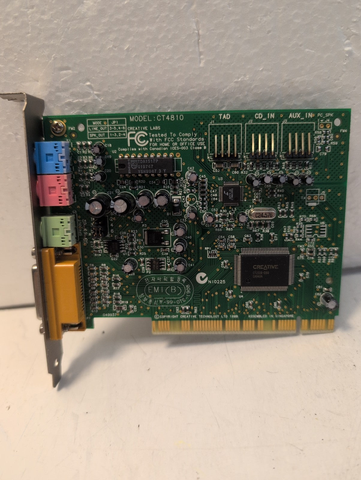 🔥 Creative Labs CT4810 SoundBlaster PCI Sound Card -