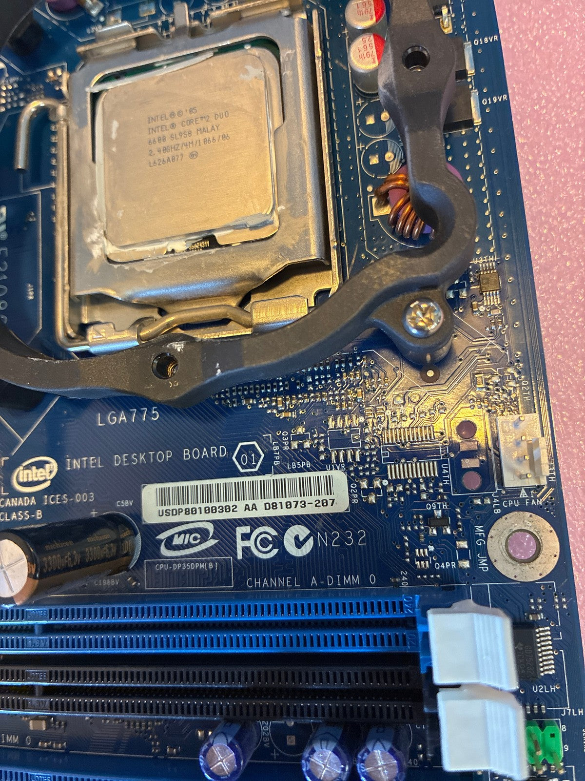 🔥 Intel Core 2 Duo E6600 CPU 2.40GHz LGA775 SL9S8 4MB Cache 1066MHz FSB DP35DP