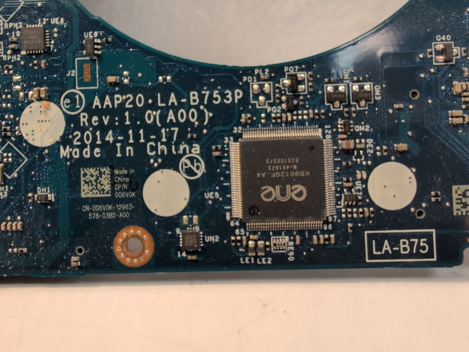 Dell Alienware 15 Laptop  Motherboard i7-4720HQ CPU AAP20 LA-B753P Tested -