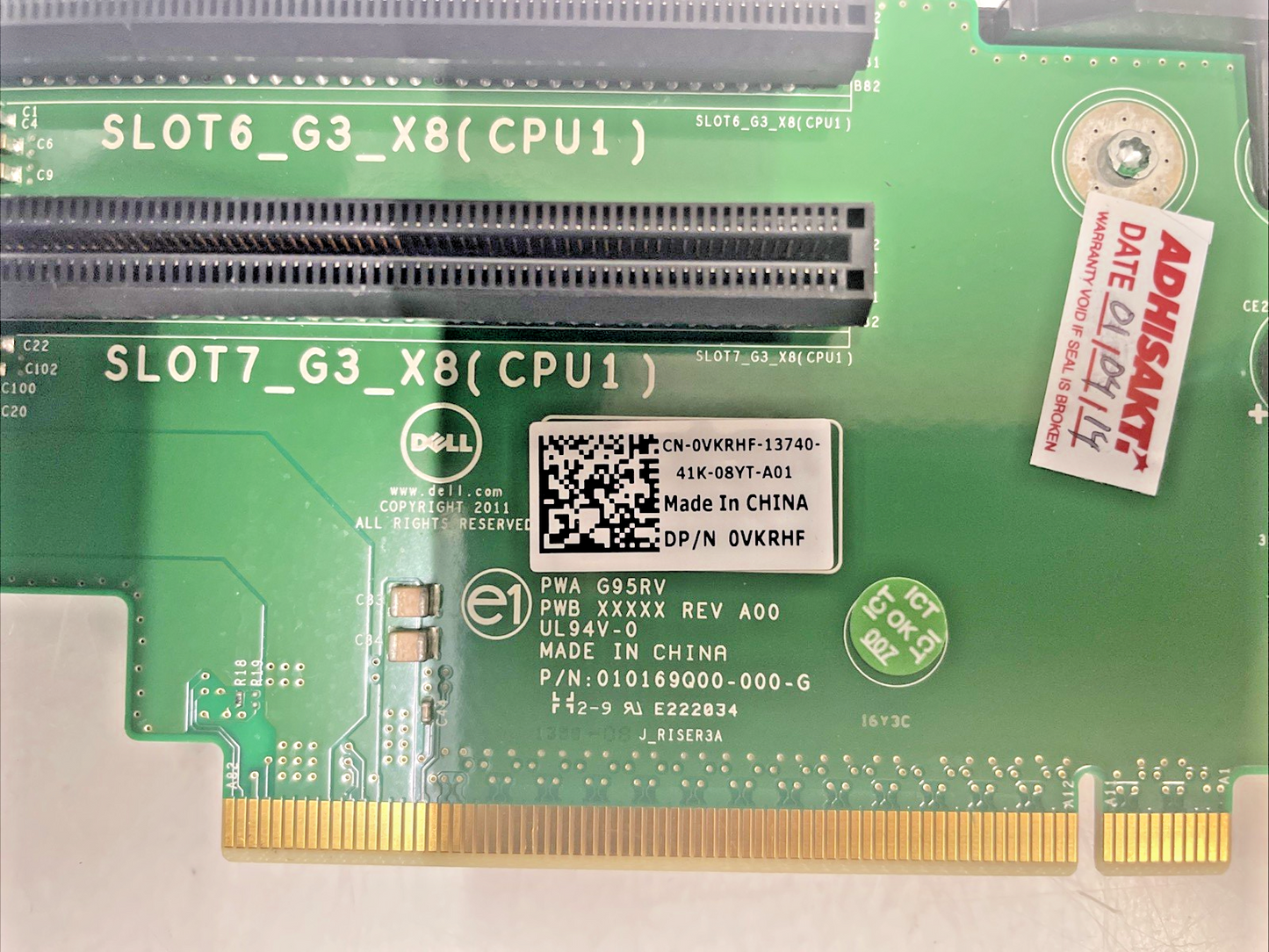 🔥Dell Dual PCIe Riser Card 0VKRHF for PowerEdge +