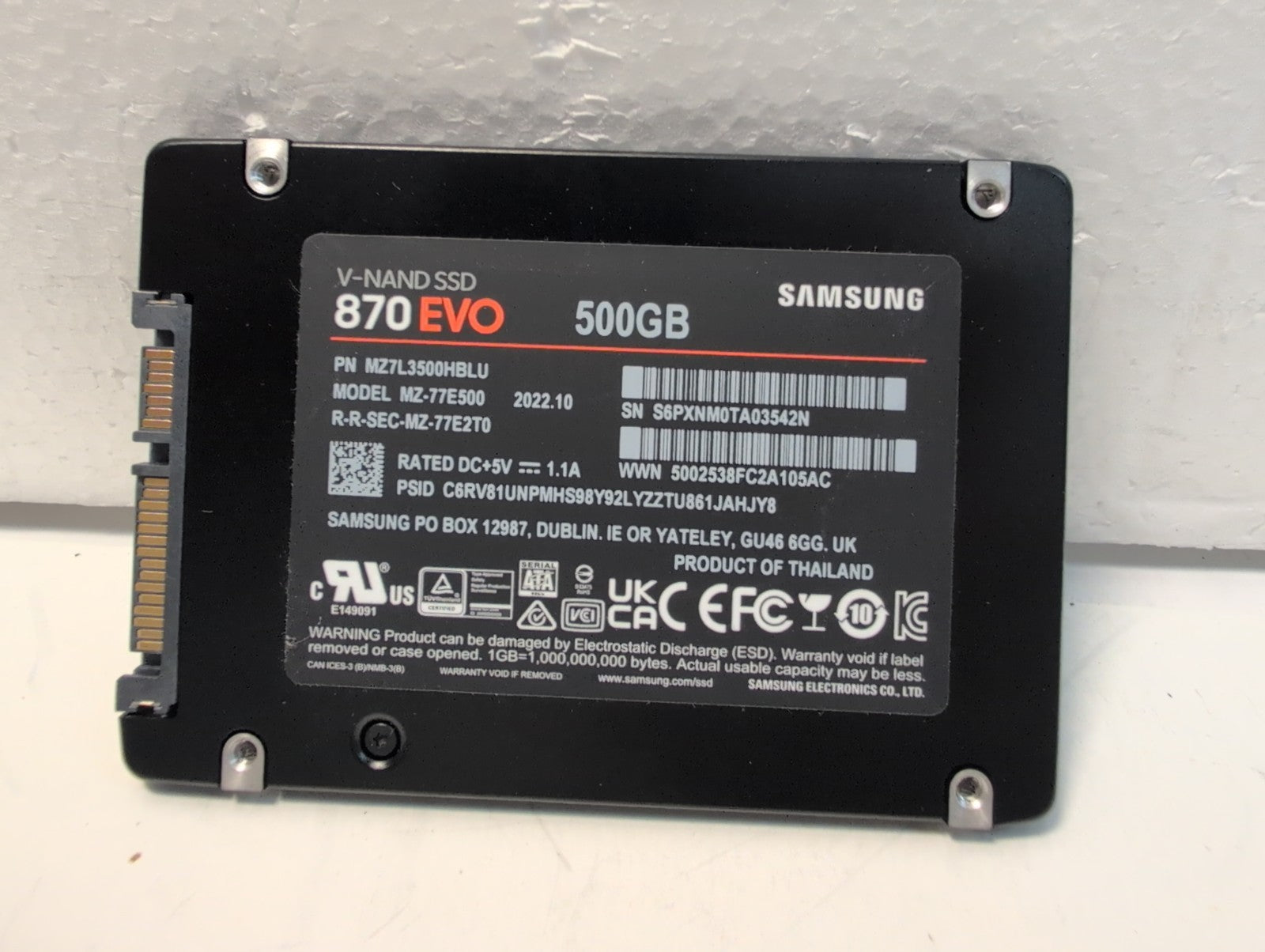 🔥 Samsung 870 EVO 500GB 2.5" SATA Internal SSD Solid State Drive Tested -