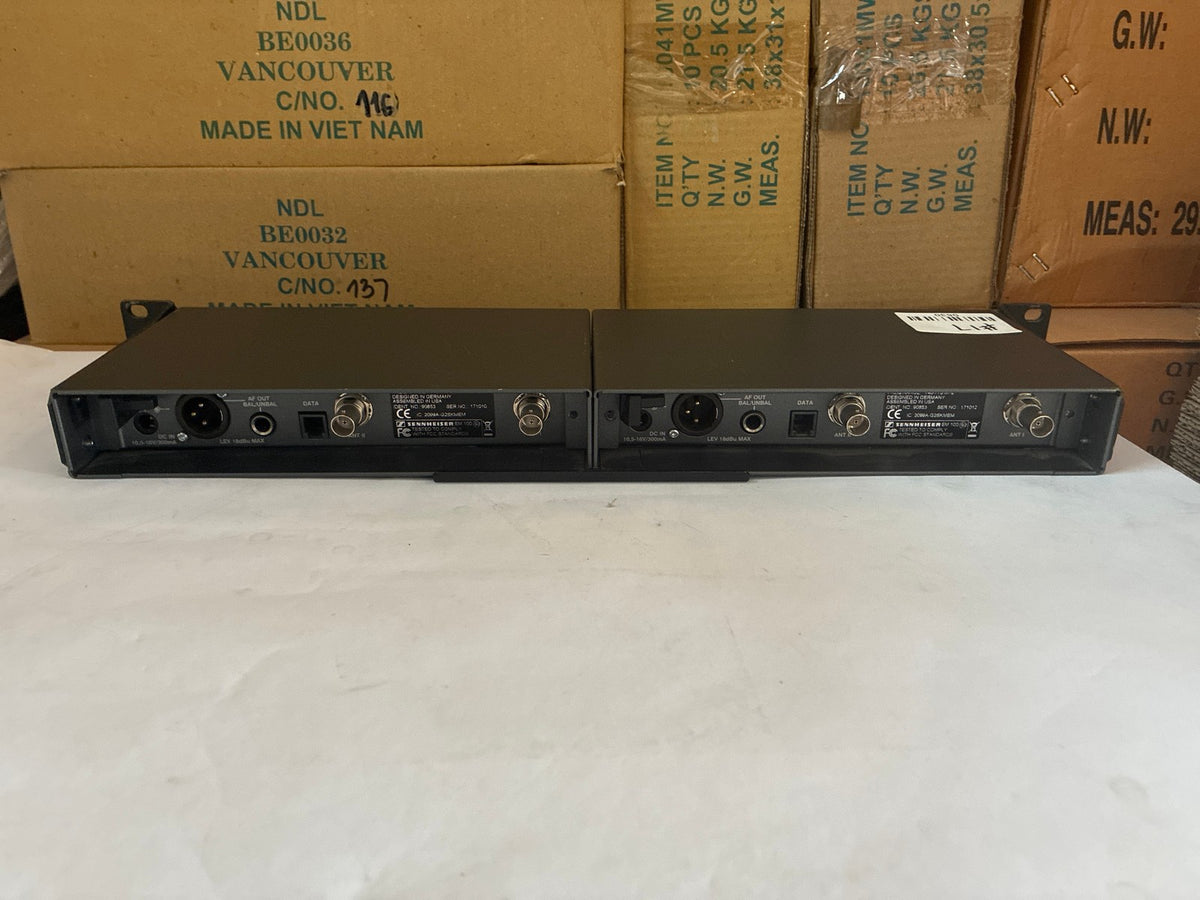 🔥 Sennheiser EW100G2 True Diversity Receiver Pair Rack Mounted 1U