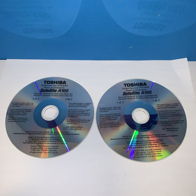 Operating System Windows  XP Recovery CD for Toshiba Satellite A100