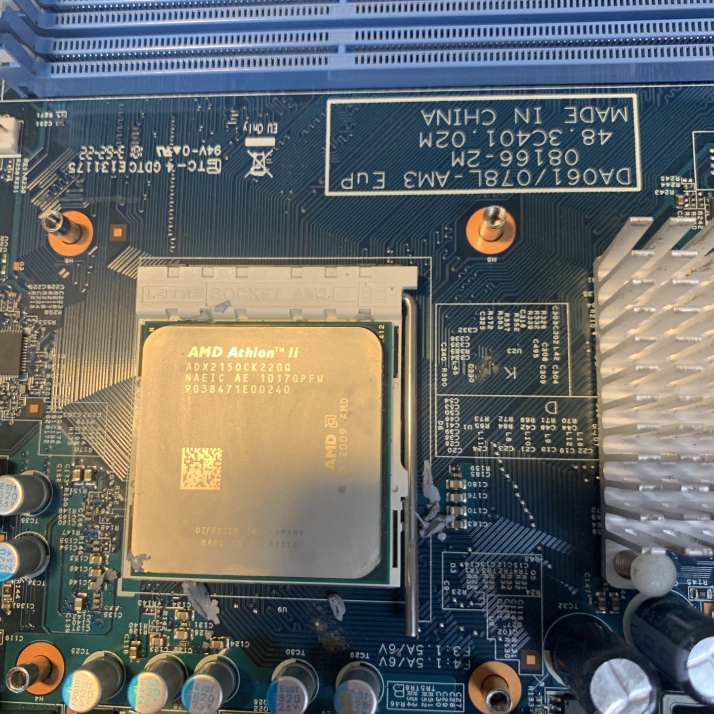 Acer DA061/078L-AM3 EuP Motherboard Socket AM3 DDR3 Micro-ATX +CPU
