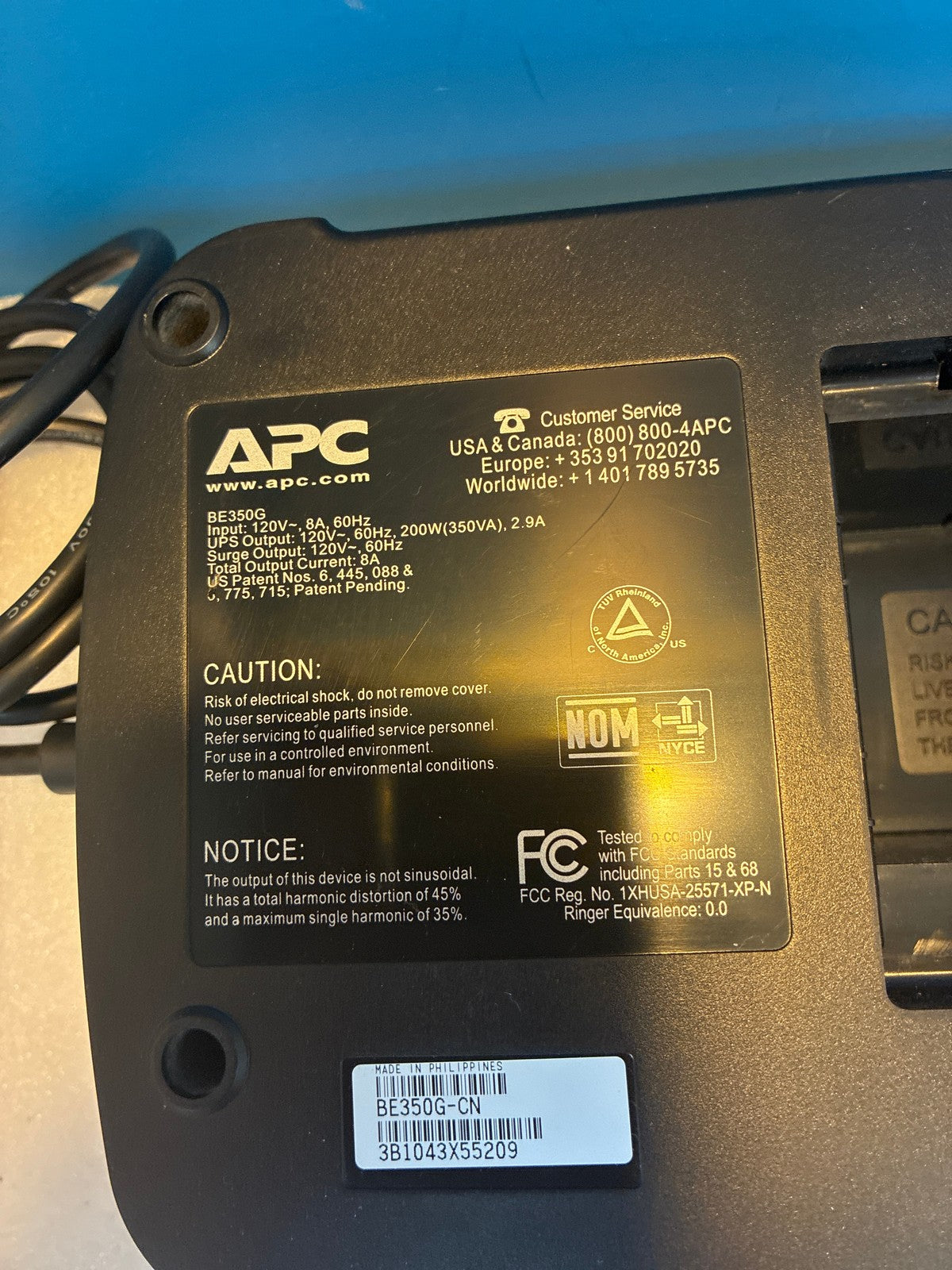 🔥 APC Back-UPS ES 350 BE350G UPS Battery Backup Surge Protector 350VA 6-Outlet
