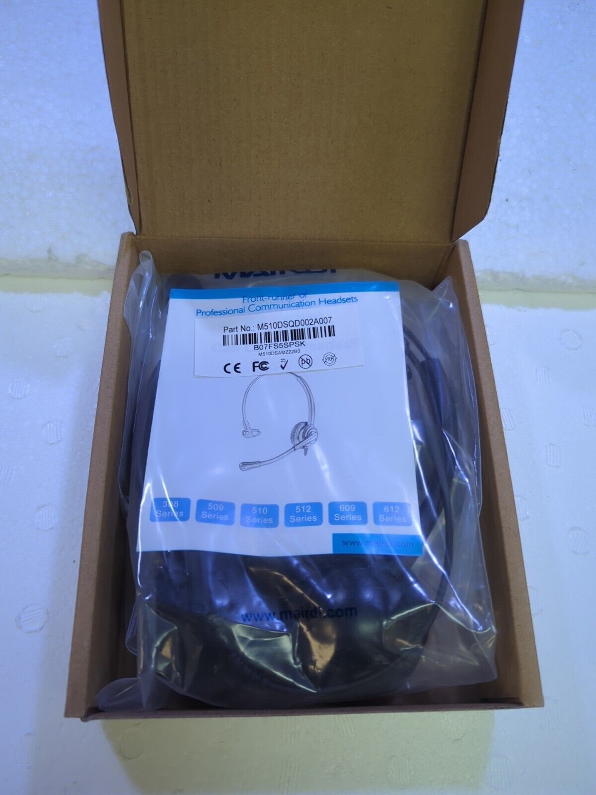 - NEW MAIRDI  Professional Call center / Zoom Call  Wired Headset M510