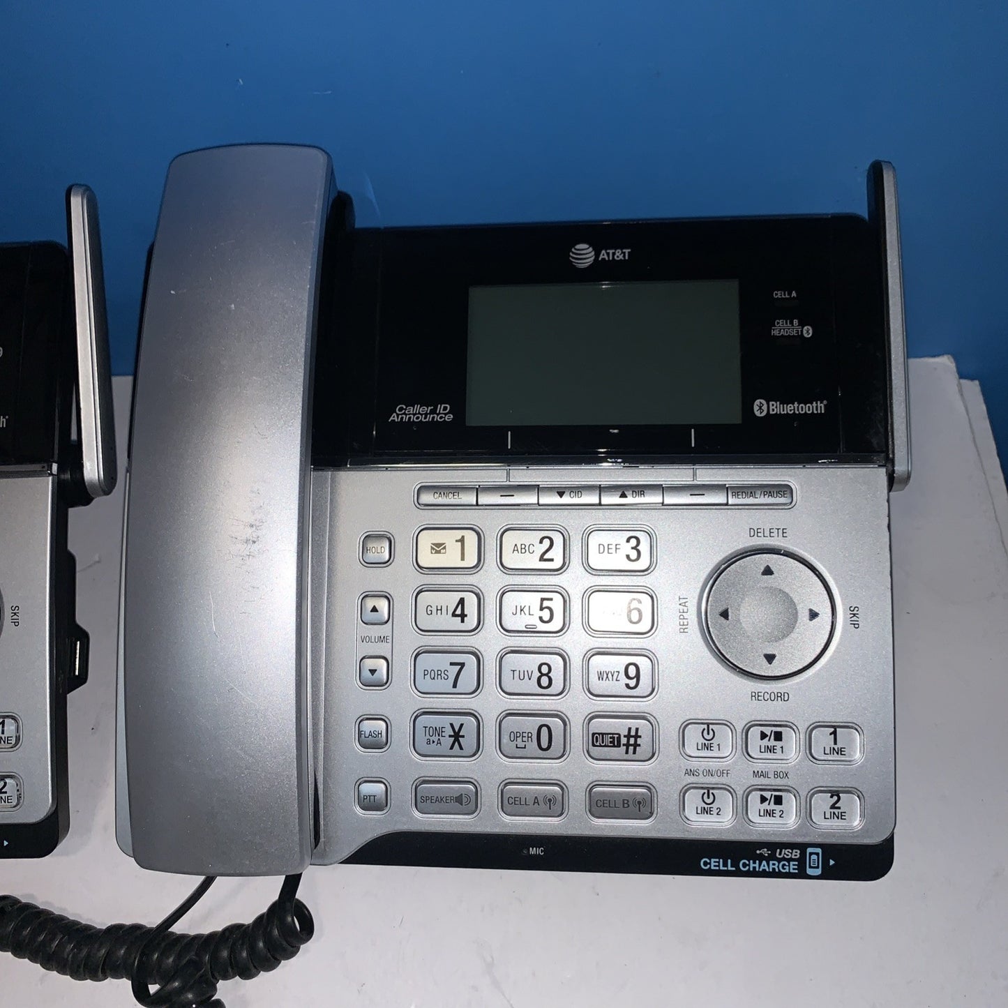 2x AT&T TL86103 DECT 6.0 Connect to Cell 2 Line Answering System with Caller ID