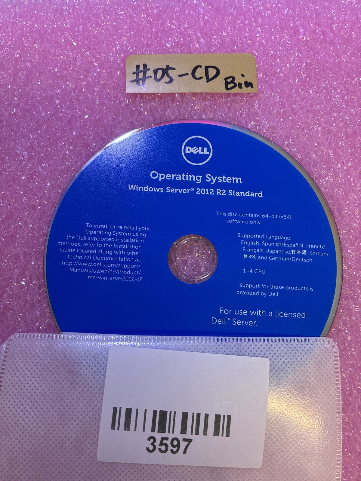 🔥 Dell Windows Server 2012 R2 Standard 64-bit OEM Installation Disc