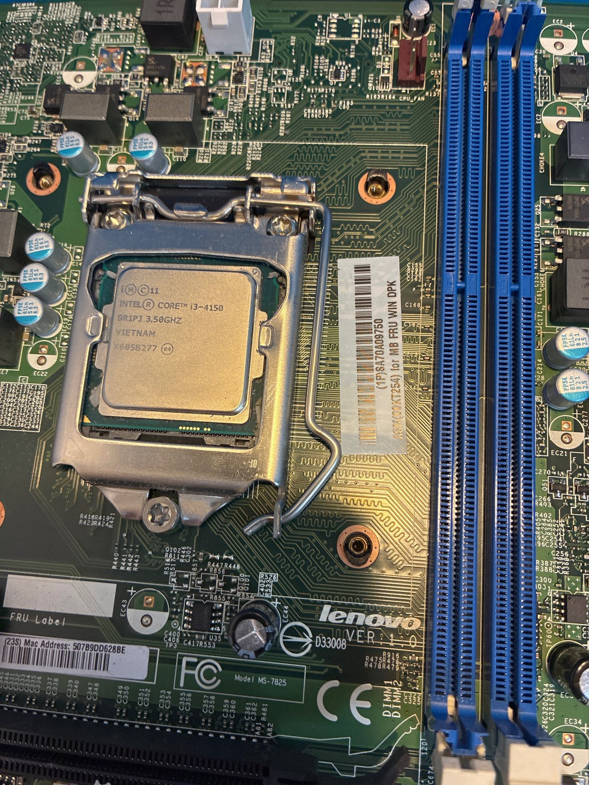 🔥 Lenovo IH81M MS-7825 Motherboard with Intel Core i3-4150 3.50GHz LGA1150
