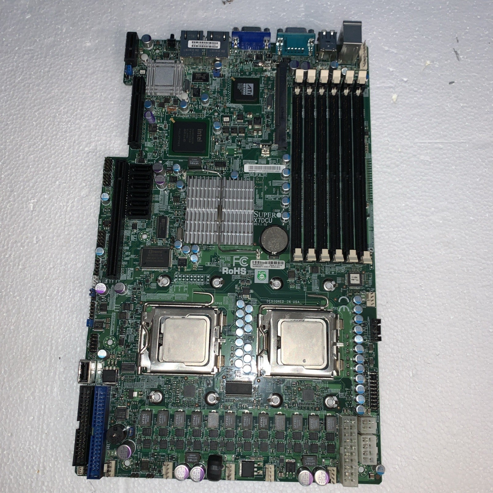 Super X7DCU-CS045 X7DCU server motherboard w/ 2x Xeon E5420