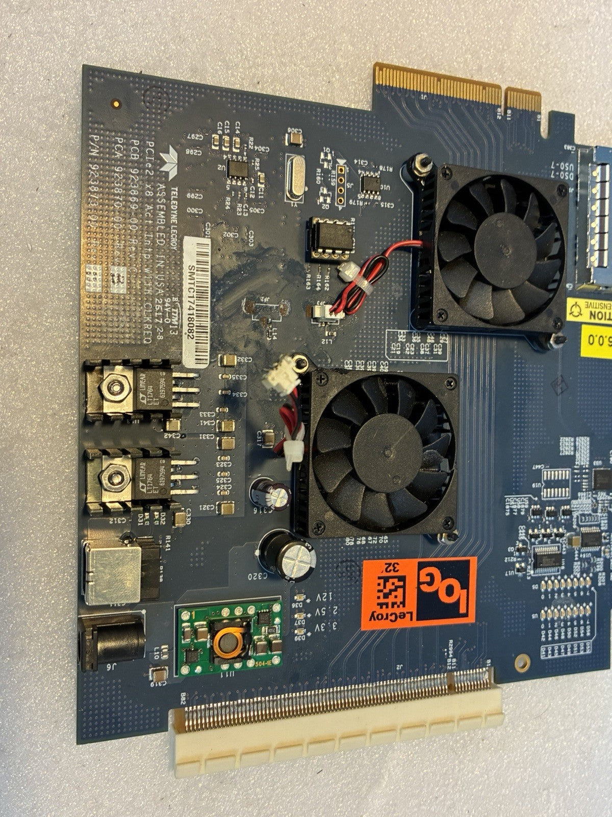 🔥Teledyne  LeCroy PCIe2  Gen2 Interposer PN:923873-00 rev B(bad fan connection)