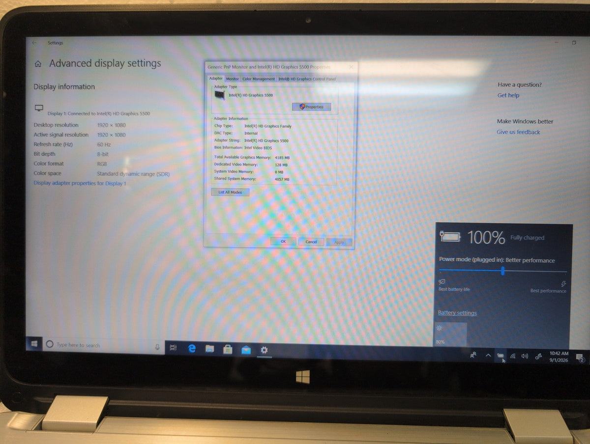 🎸 HP Envy 15-u110dx 15.6" Touchscreen Laptop  i5-5200U 8GB 256GB SSD Win10 READ