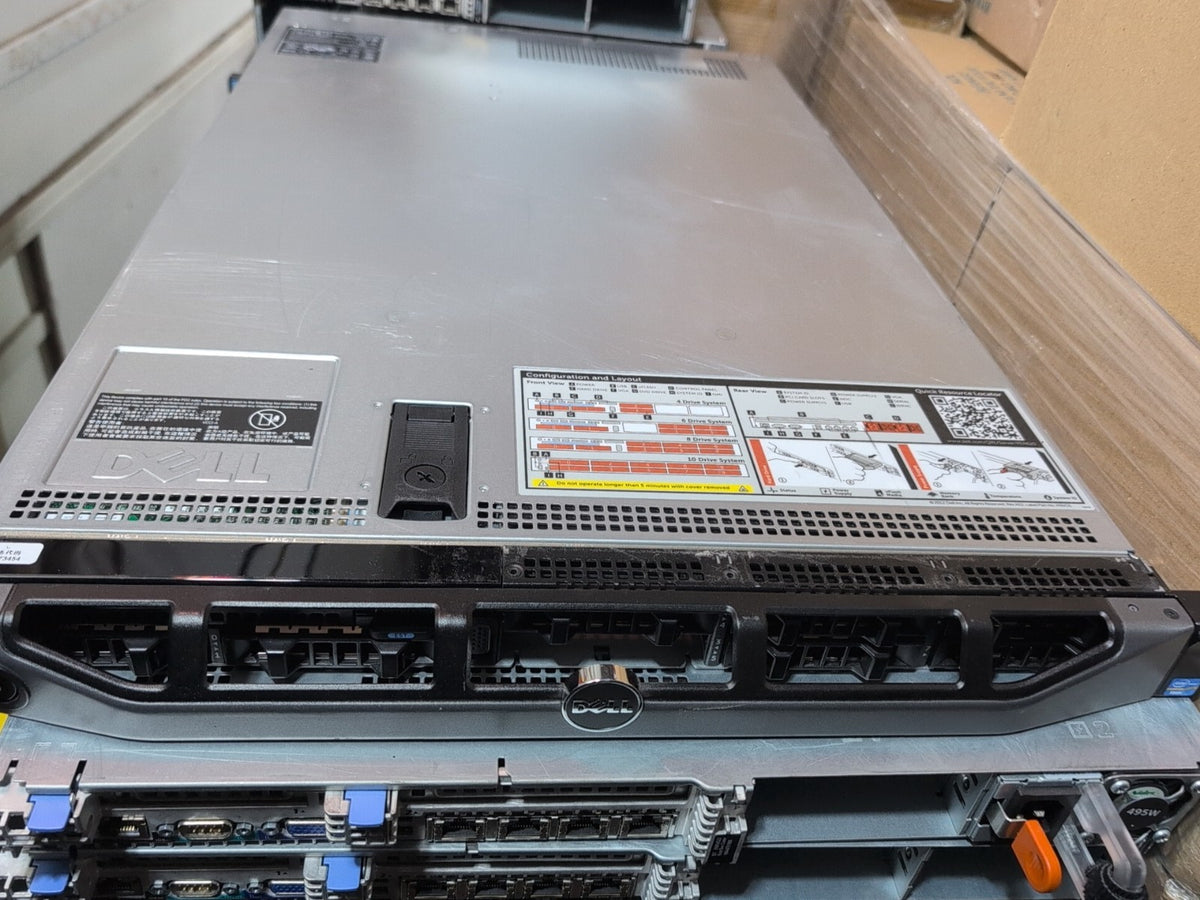 - Dell PowerEdge R620 Server 2x Xeon E5-2620 V2/2x 495W PSU (NO RAM/HDD/CADDY)