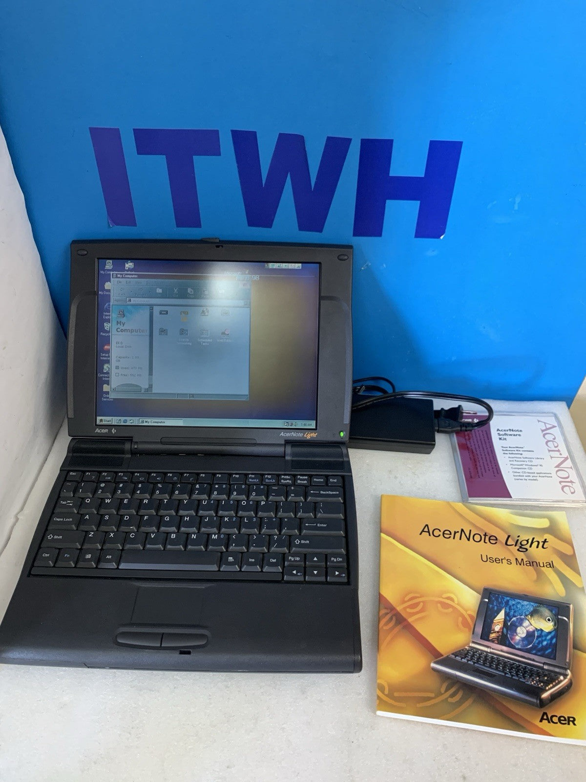 🔥 Vintage Acer 370c Pentium 16MB ram 1GB HD windows 98 W/CD-rom/Floppy drive/CD