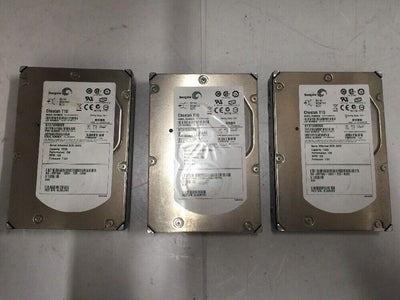 - 3x Dell Seagate 73GB SAS 10K 3.5" HDD  ST373355SS 0RY489 RY489 @@@