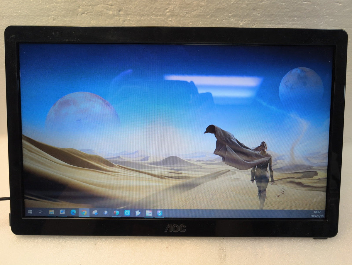 🎸 AOC e1649Fwu 15.6in Portable USB-Powered LCD Monitor Black Fold-Out Stand