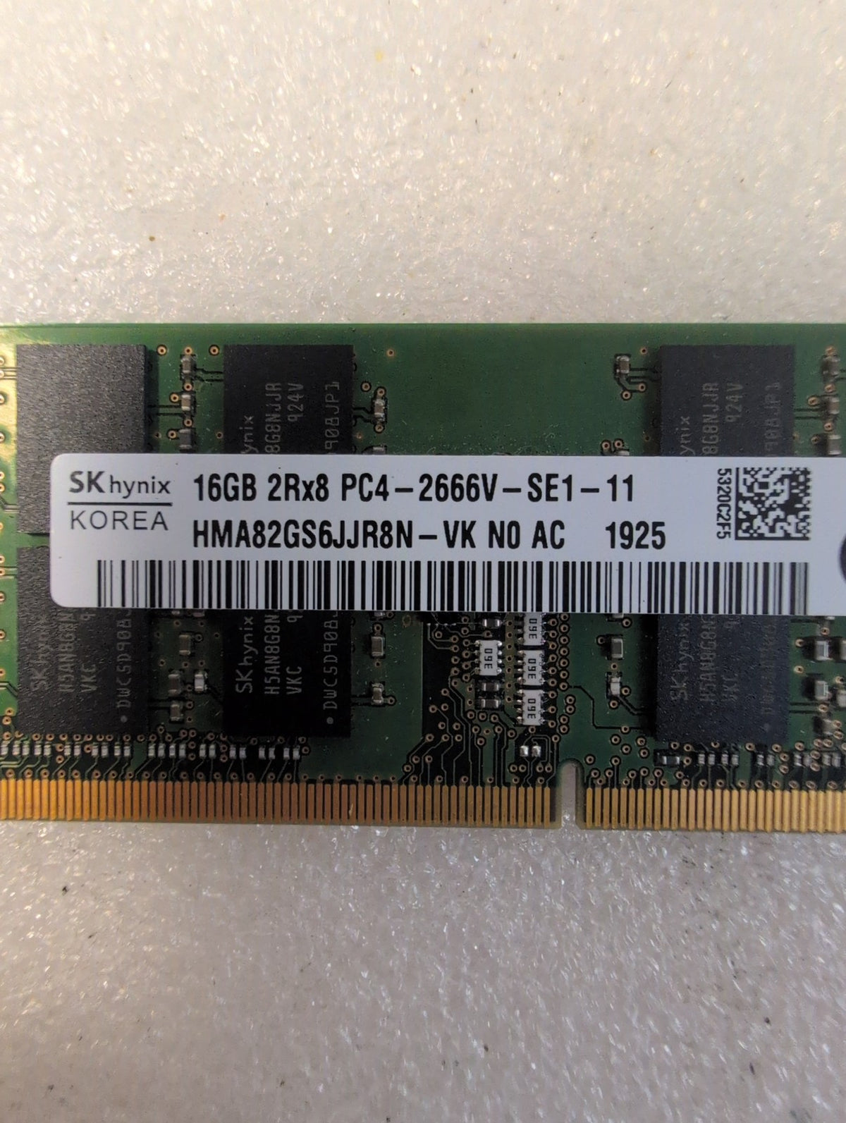 🎸 SK hynix HMA82GS6JJR8N-VK 16GB DDR4 SODIMM PC4-2666V 2Rx8 HP Laptop RAM
