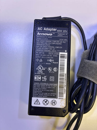 🔥 Lenovo 65W 20V AC Adapter 92P1156 FRU 42T5282 Yellow-Tip ThinkPad Charger