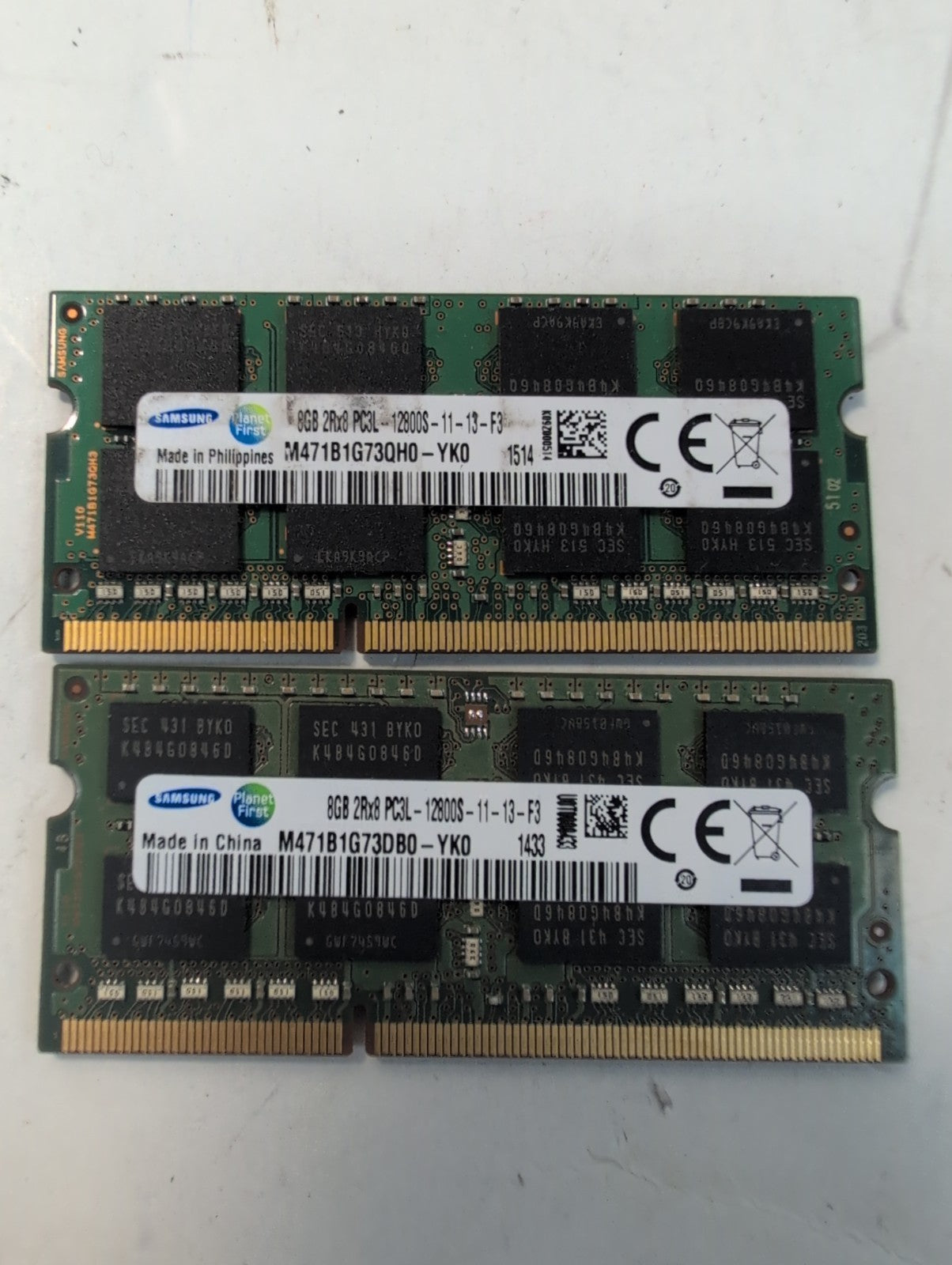 🔥 Samsung 16GB(8GBX2) DDR3 PC3L-12800S DDR3 Memory (M471B1G73DB0/M471B1G73QH0)-