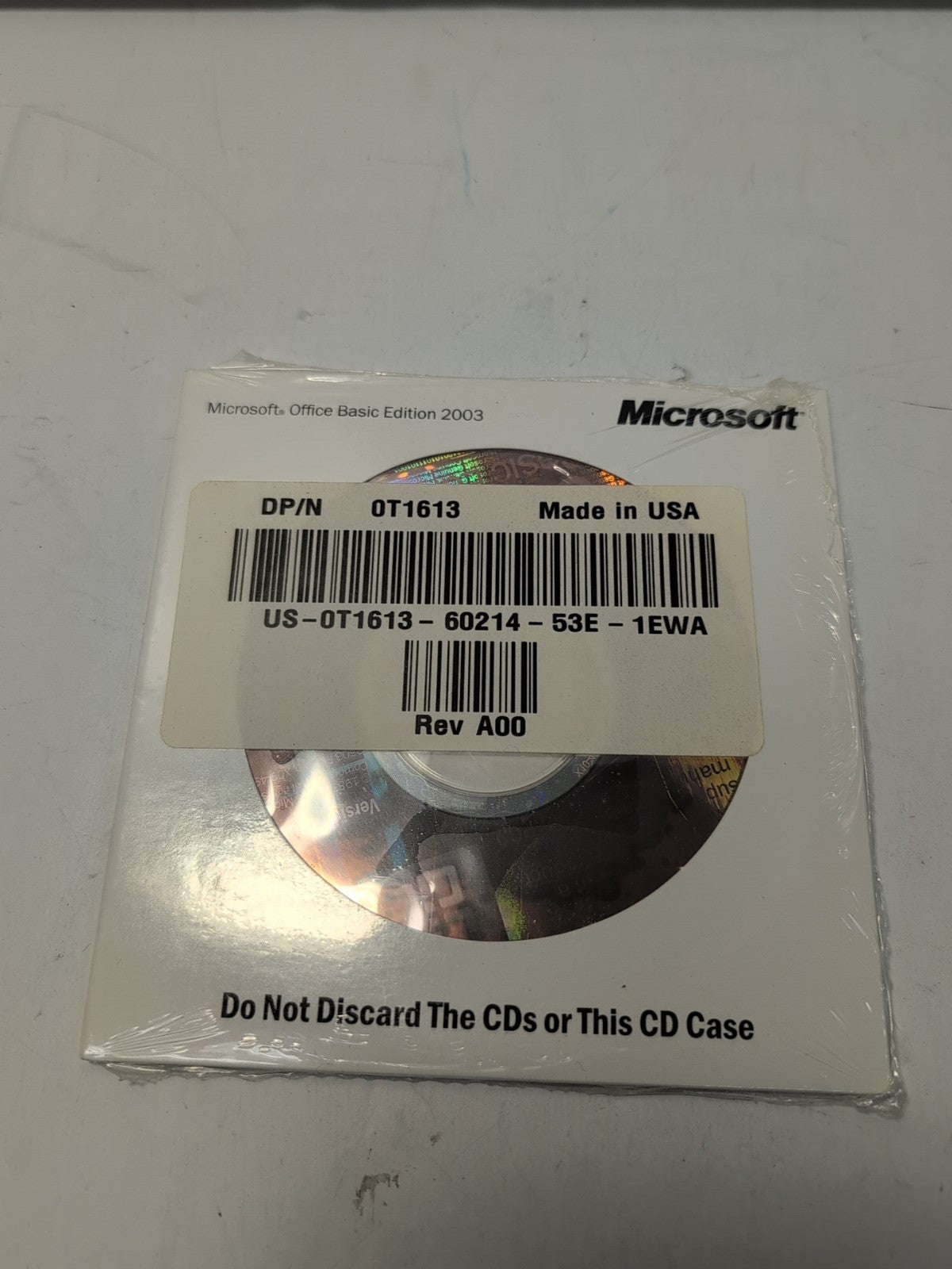 🔥 Sealed Microsoft Office 2003 Basic Edition Install CD Dell With Product Key -
