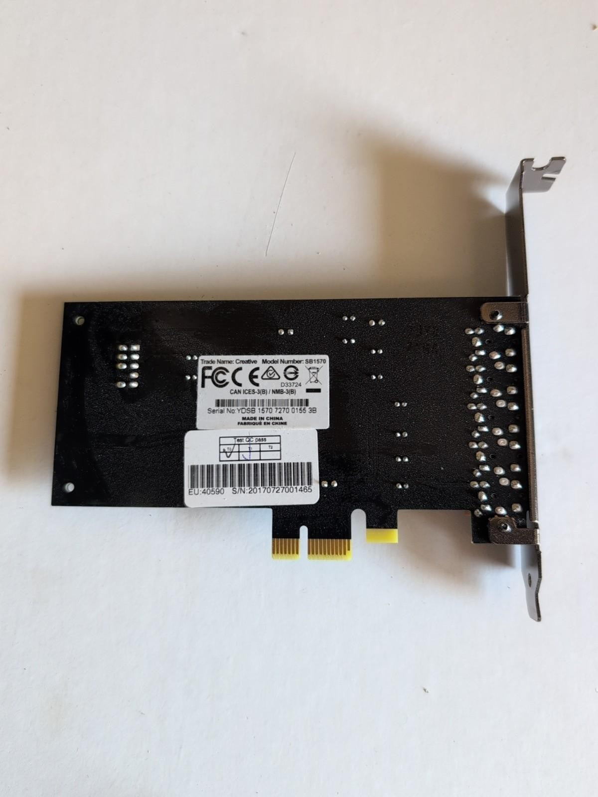 Lot Of 3 Sound Blaster SB1570 High Quality PCI E Sound Card -
