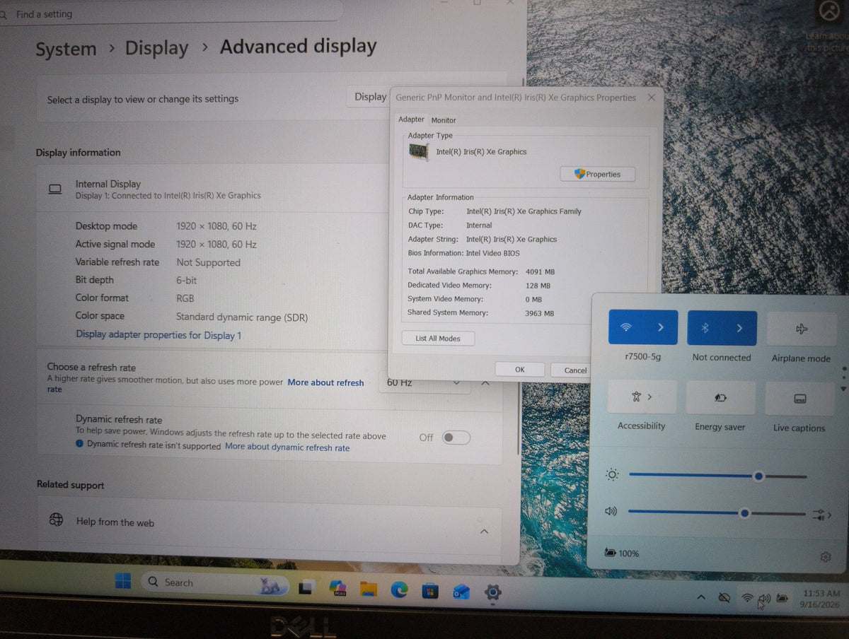 🎸 Dell Latitude 3520 15.6in Core i5-1135G7 8GB RAM 512GB SSD Win11 Pro Laptop