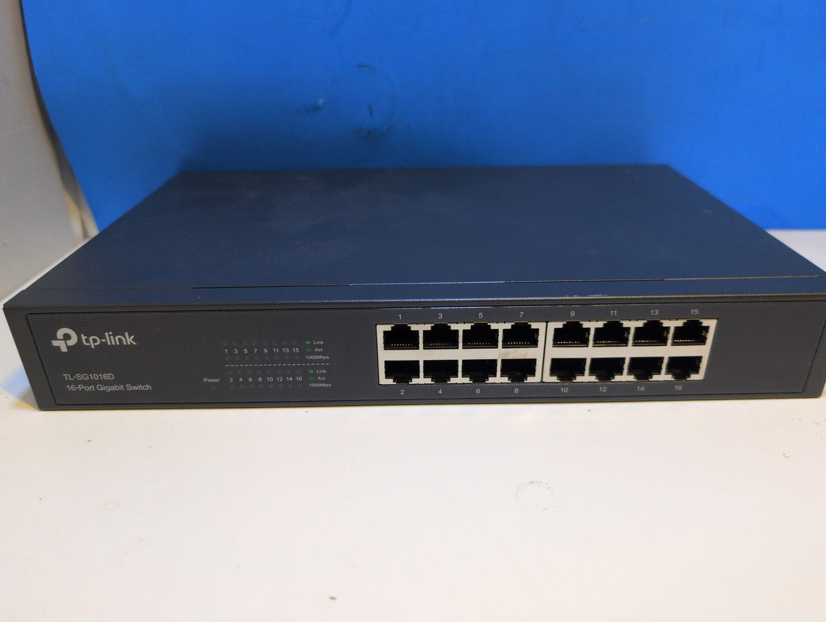 🎸 TP-Link TL-SG1016D 16-Port Gigabit Ethernet Desktop Switch Unmanaged V7.1